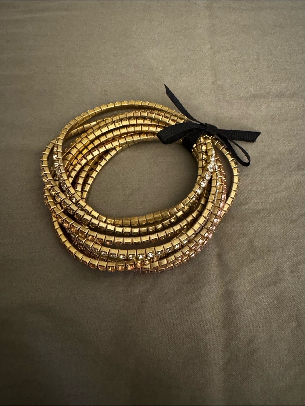 J. Crew Gold-Tone Stretch Bracelet Stack